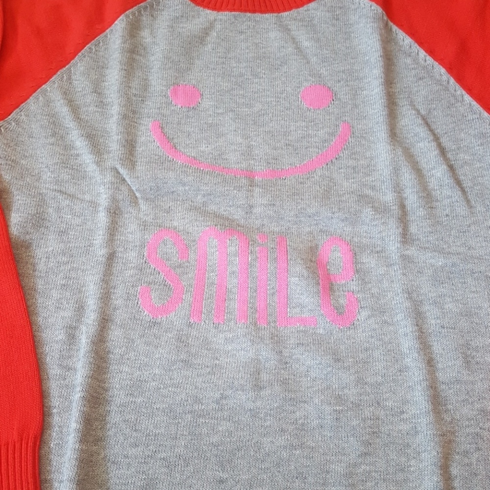 Girls Raglan Sweater Smile TCP Large